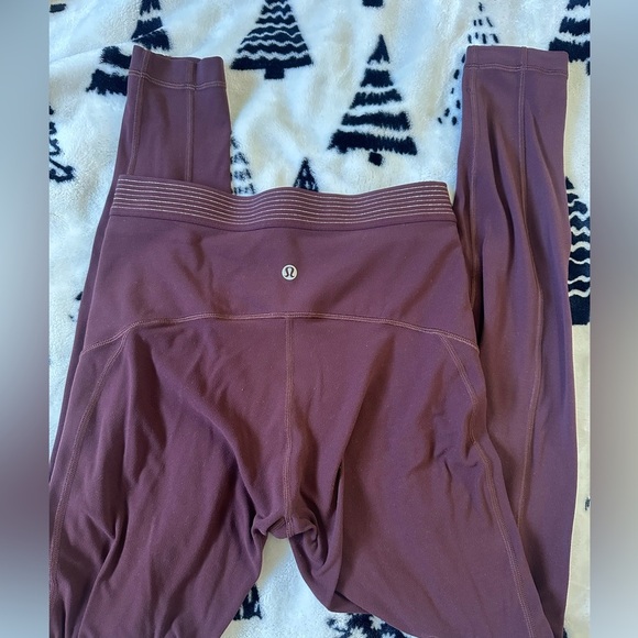 Lululemon principal dancer gold lined leggings size 6 - Picture 4 of 6
